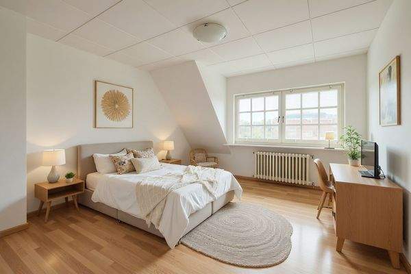 Schlafzimmer - oben  - virtuell gestaged - Lütt Immobilien - Sasel