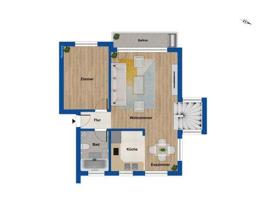 Grundriss Hochparterre