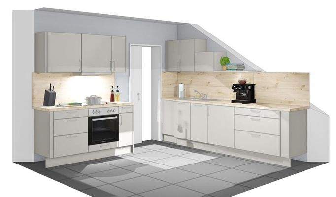 Küche mit neu geplanter EBK