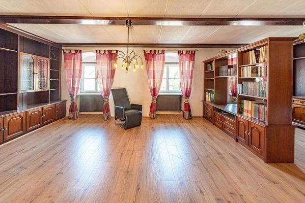 sehr großzügiges Wohnzimmer