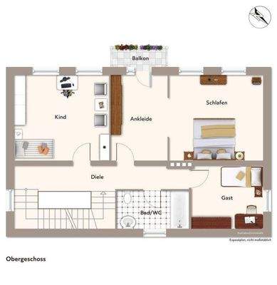Grundriss Obergeschoss