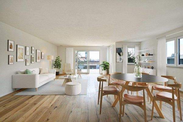 Möblierungsvorschlag Wohnen-Essen