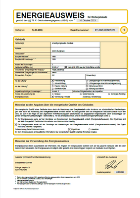 Energieausweis Seite 1