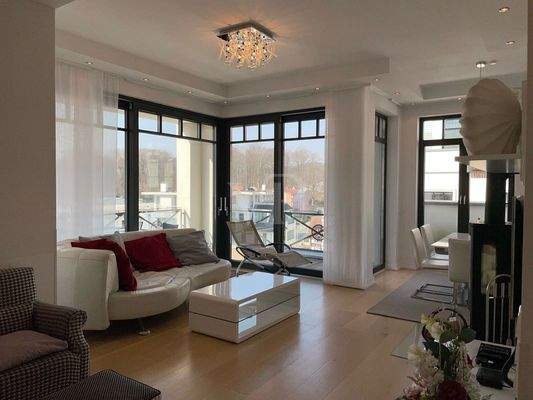 Wohnbereich mit Blick über Sellin