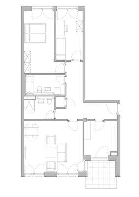 Grundriss Wohnung WE 39