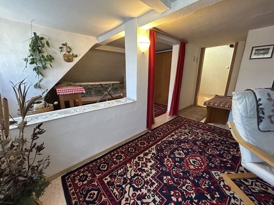 Räume für Gäste im Dachgeschoss