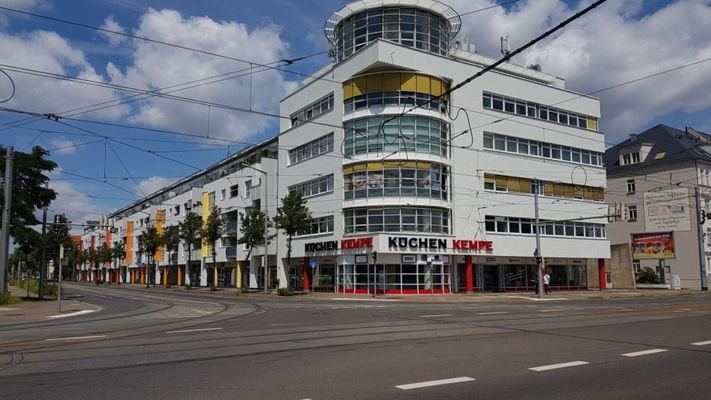 Blick auf die Kreuzung Plautstr. / Lützner Str.