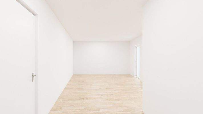 Blick aus Richtung des Abstellraums