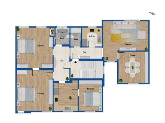 Grundriss 1. Obergeschoss