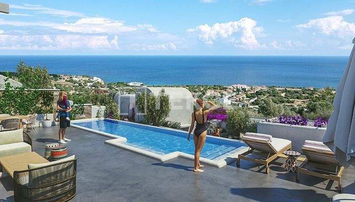 Real Estate with Private Pools and Sea Views in Girne