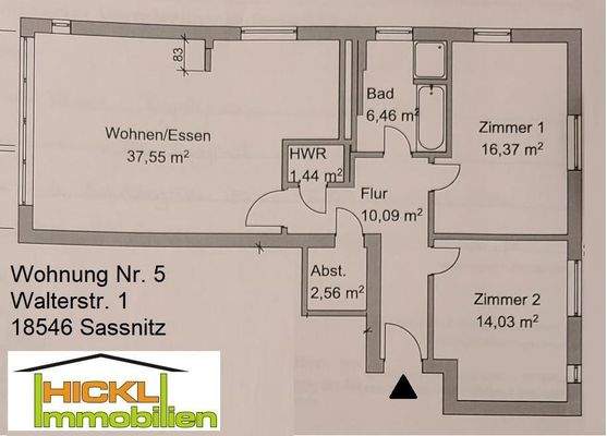 Grundriss Wohnung