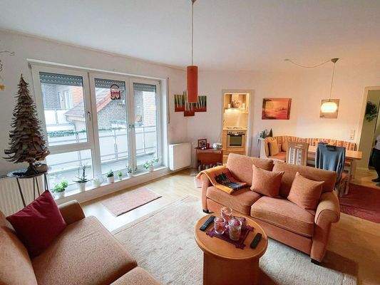 Wohnzimmer eingerichtet