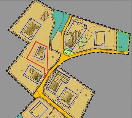 Grundstück Flurkarte mit Markierung