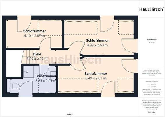 Hinterhaus Grundriss OG