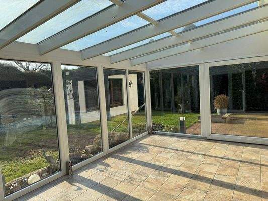 ...vom Wintergarten in den Garten