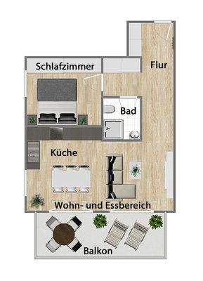 Grundriss (nicht maßstabsgetreu)