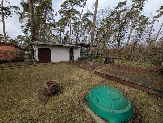 Anbau und Sandkasten