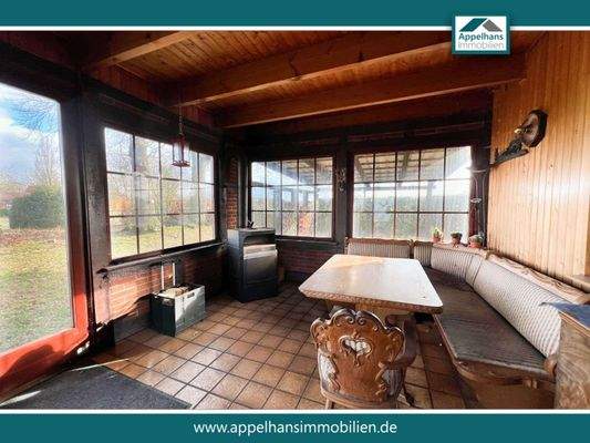 Wintergarten mit Ofen