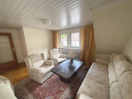 Wohnzimmer im Dachgeschoss