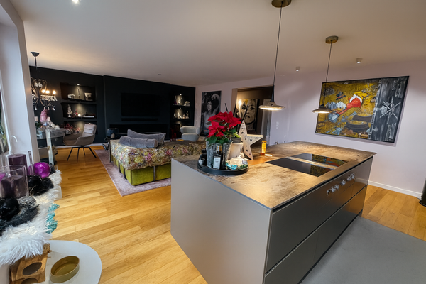 Blick in das Wohnzimmer