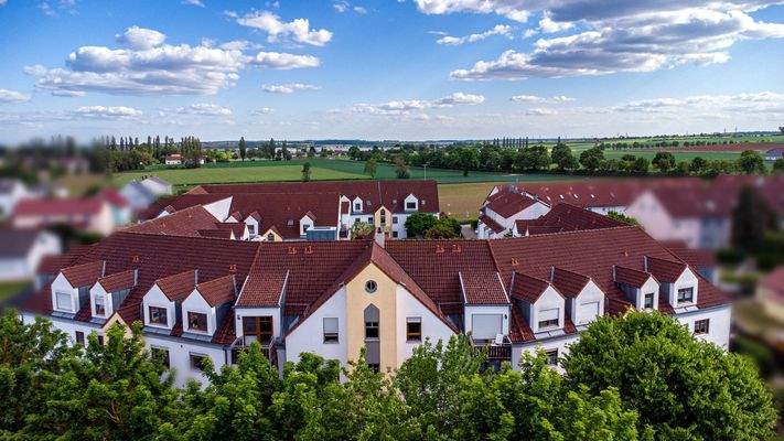 Ansicht Gebäude Wohnkomplex