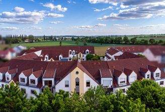 Ansicht Gebäude Wohnkomplex