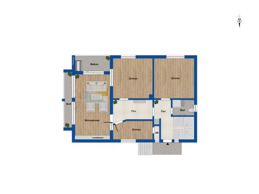 Grundriss Obergeschoss