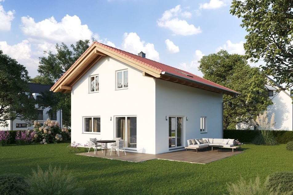 Musterhaus-Außenansicht