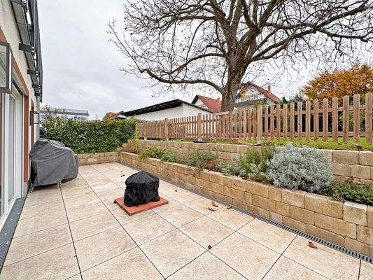 Terrasse der Erdgeschoßwohnung