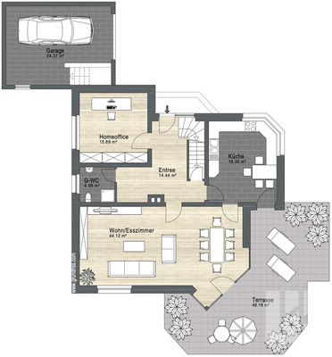 Grundriss Erdgeschoss