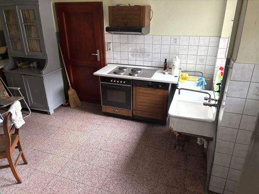 Küche im Vorbereich vom Stall