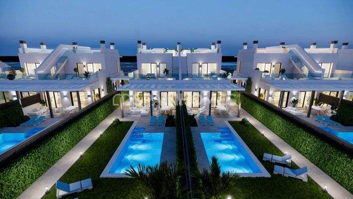Luxury 3-Bedroom Houses in A Beachfront Project in Los Alcazares