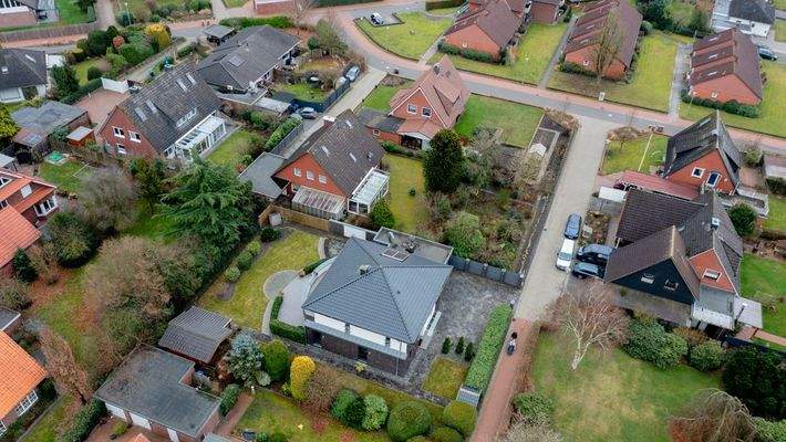 Drohnenaufnahmen der Immobilie 