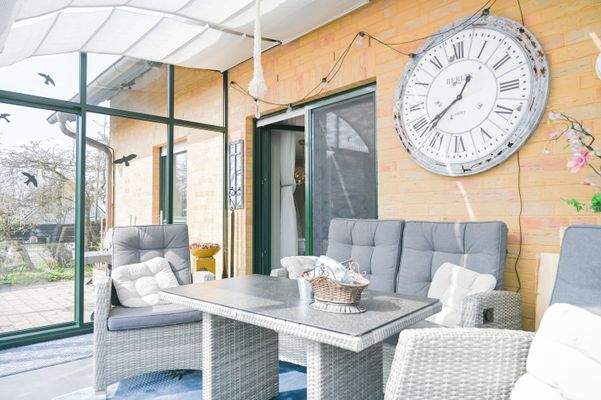 Wintergarten mit Beschattung