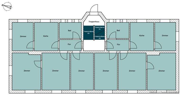 Grundriss Obergeschoss Haus 2