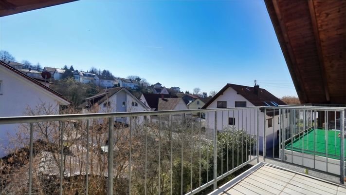 Blick vom Balkon