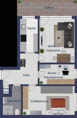 Wohnung 2. Obergeschoss