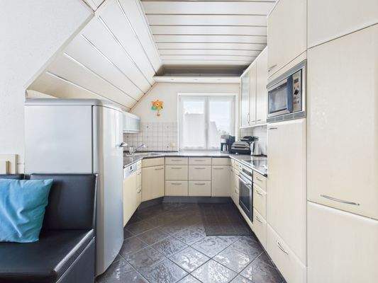 Wohnküche im Dachgeschoss