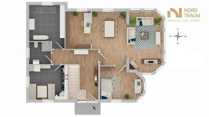 Grundriss Erdgeschoss Einfamilienhaus