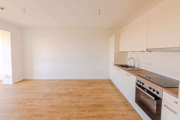 Wohn-/Essbereich mit Einbauküche