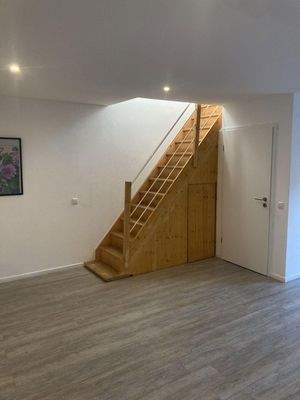 Treppenaufgang zum Wohnbereich