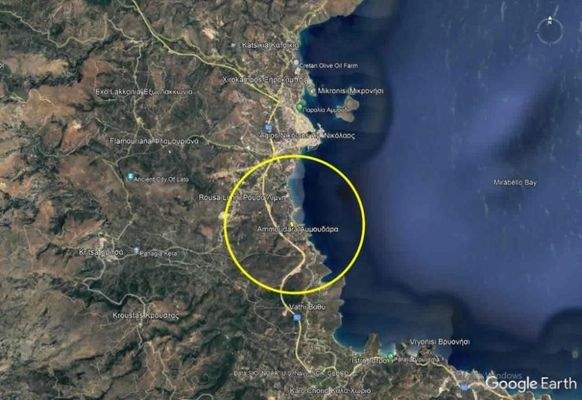 Kreta, Ammoudara: Baugrundstück mit Meerblick in Strandnähe zu verkaufen