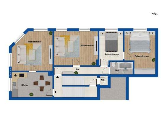 Grundriss 3. Obergeschoss