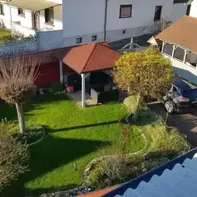 Blick von OG auf Garten