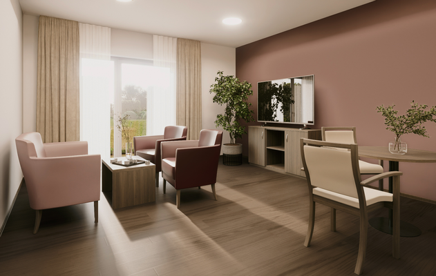 Wohnzimmer betreute Wohnung