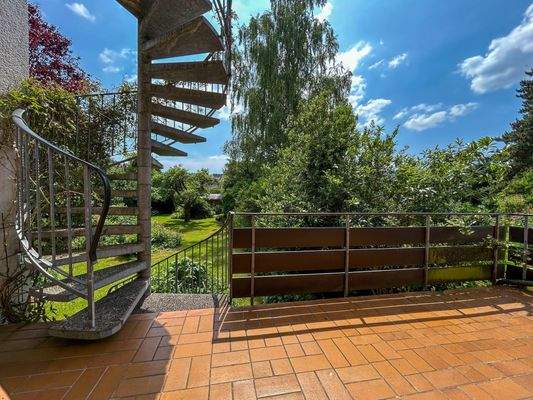 Terrasse im Erdgeschoß