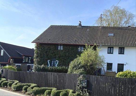 Haus Straße von oben