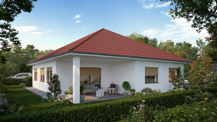 Bsp. Bungalow Terrassenansicht