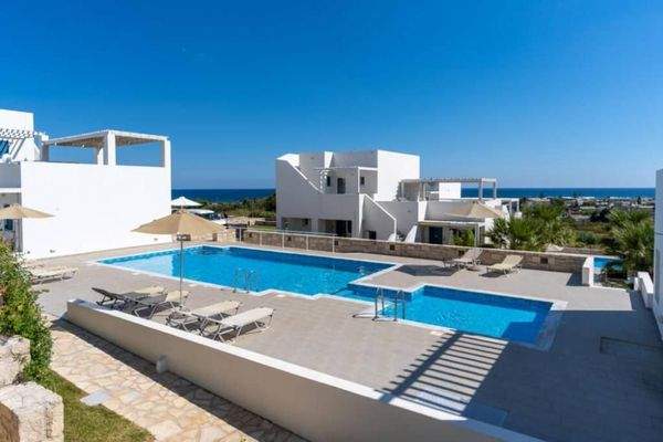 Kreta, Asprouliani: Schönes Haus in toller Anlage mit Meerblick zu verkaufen