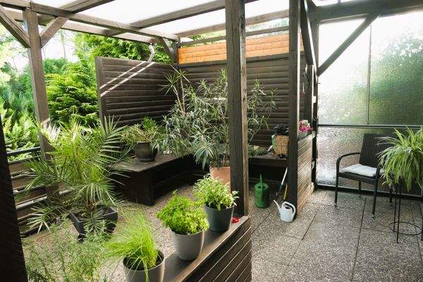 überdachte Terrasse